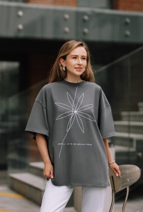 Футболка графітова Радість M/L
