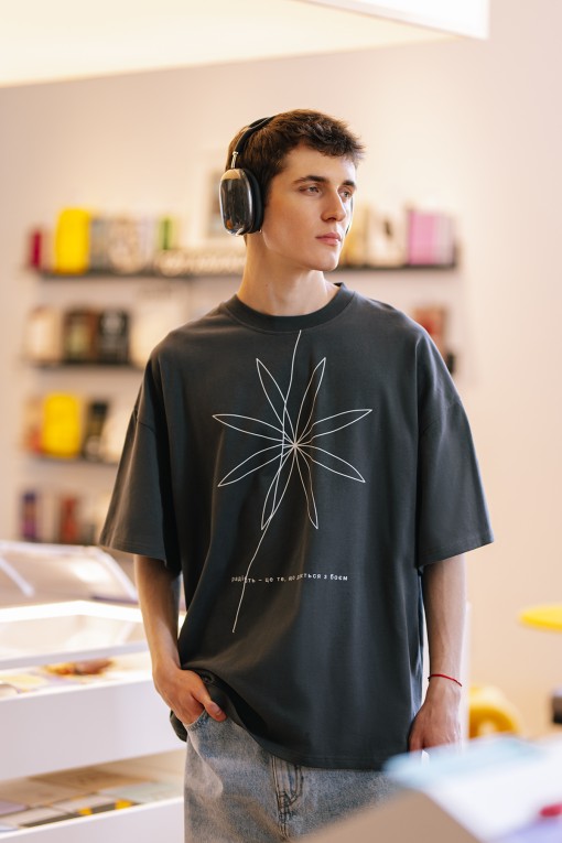 Футболка графітова Радість L/XL