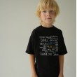 Дитяча футболка Atikin Дякую Унісекс Розмір 128 Чорна