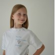 Дитяча футболка Atikin Щире Серце Унісекс Розмір 110 Біла