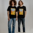 T-shirt OHUENO Tetris Unisex M Black